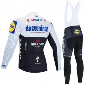 Set Langarmtrikot + Trägerhose Lange 2020 Deceuninck-Quick-Step N004